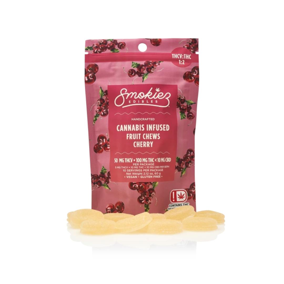Cherry Gummies 1:2 THCV:THC | 100mg | 10ct | 10mg/ea by Smokiez Edibles