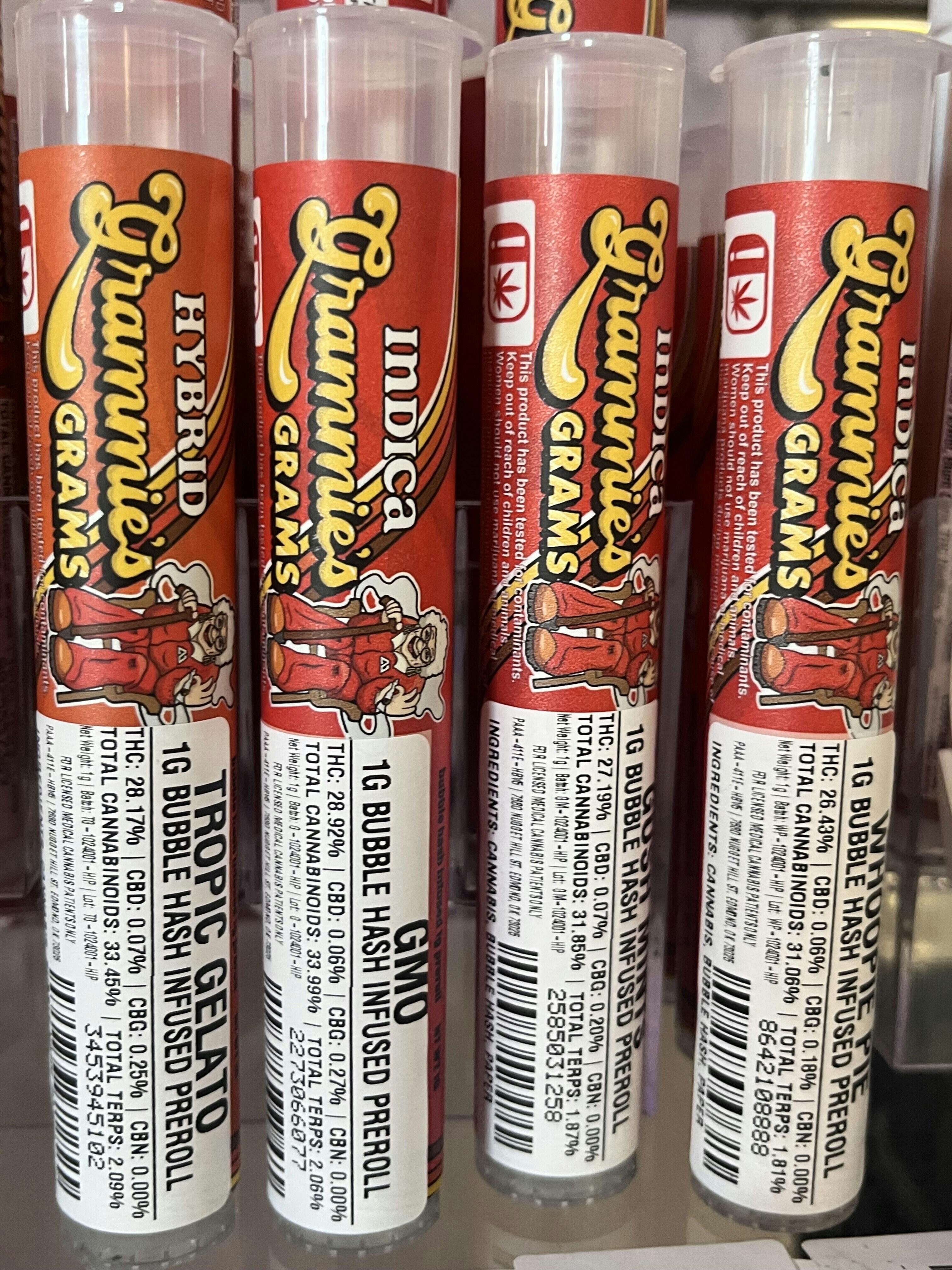 GMO - Bubble Hash Infused Pre-Roll (1g)