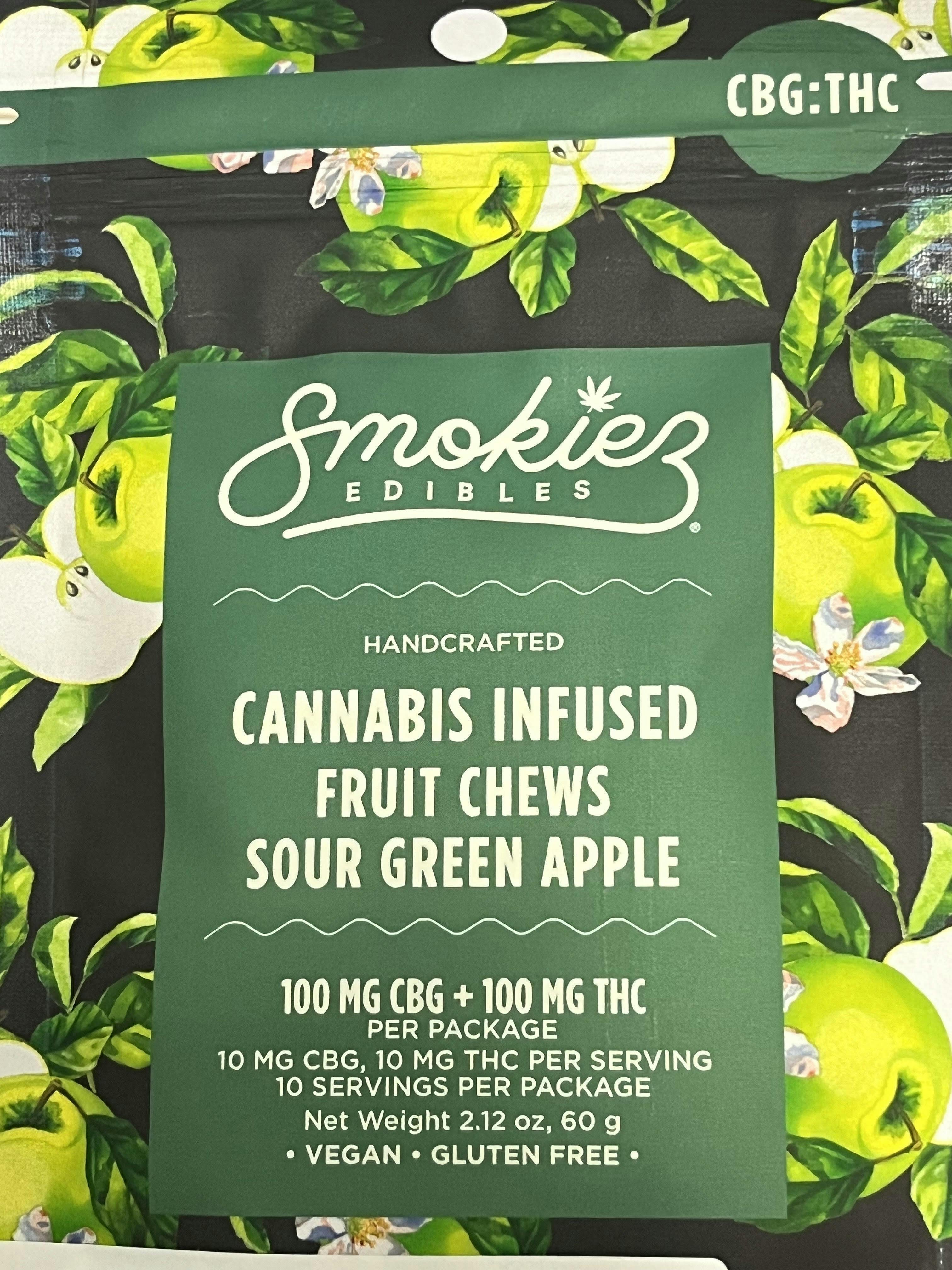 Sour Green Apple Gummies THC:CBG 1:1 | 100mg | 10ct | 10mg/ea