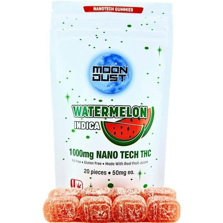 Moon Dust | Watermelon Nano Gummies | 1000mg | 20ct | 50mg/ea