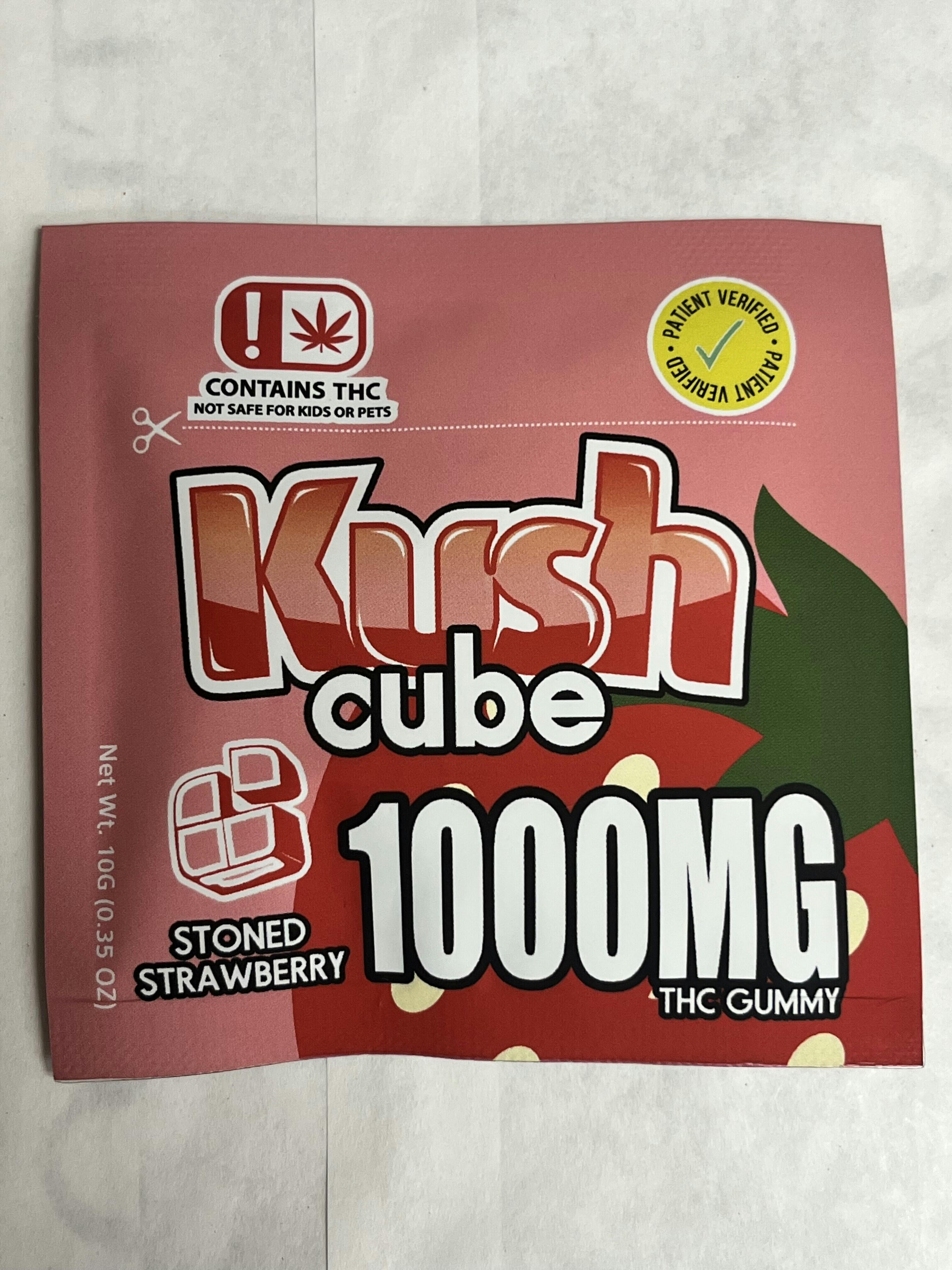 Kush Cube -SINGLE- 1000mg THC - Stoned Strawberry