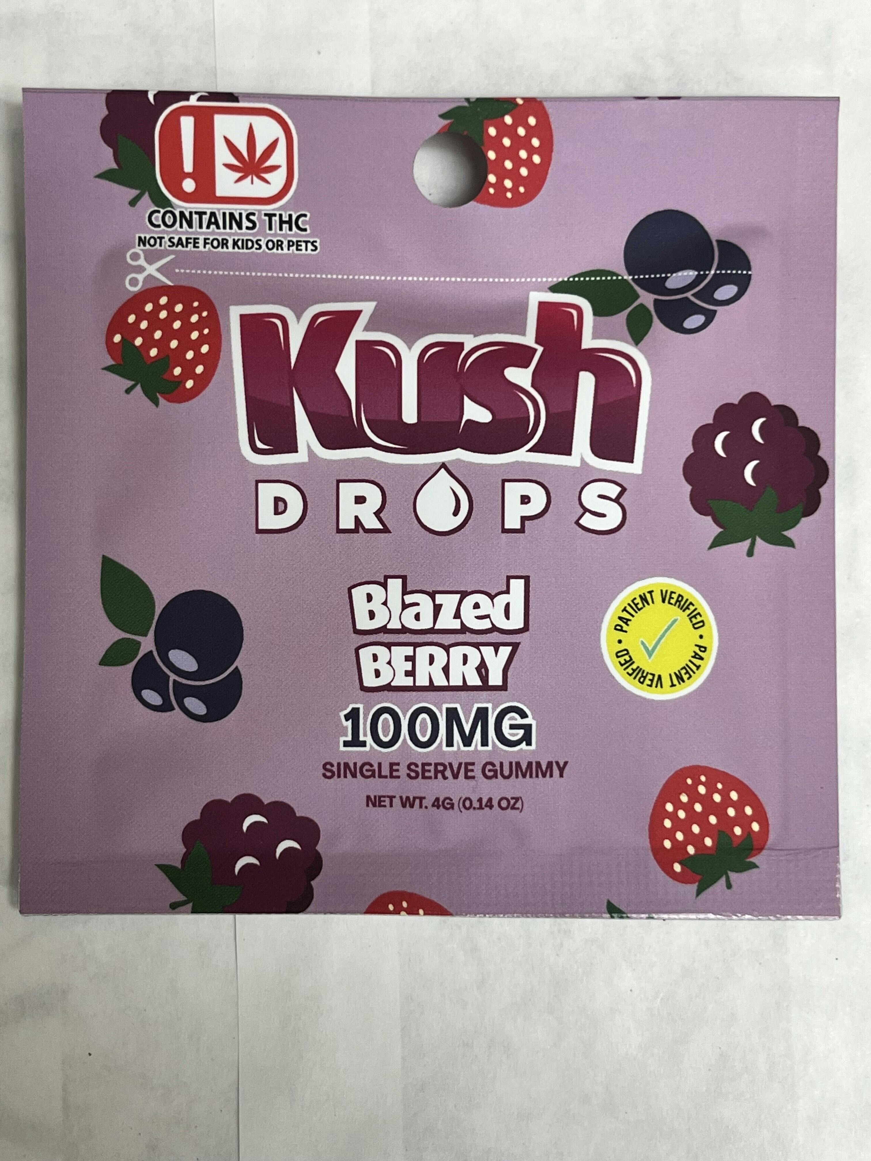 Kush Drops - 100mg SINGLES - Blazed Berry