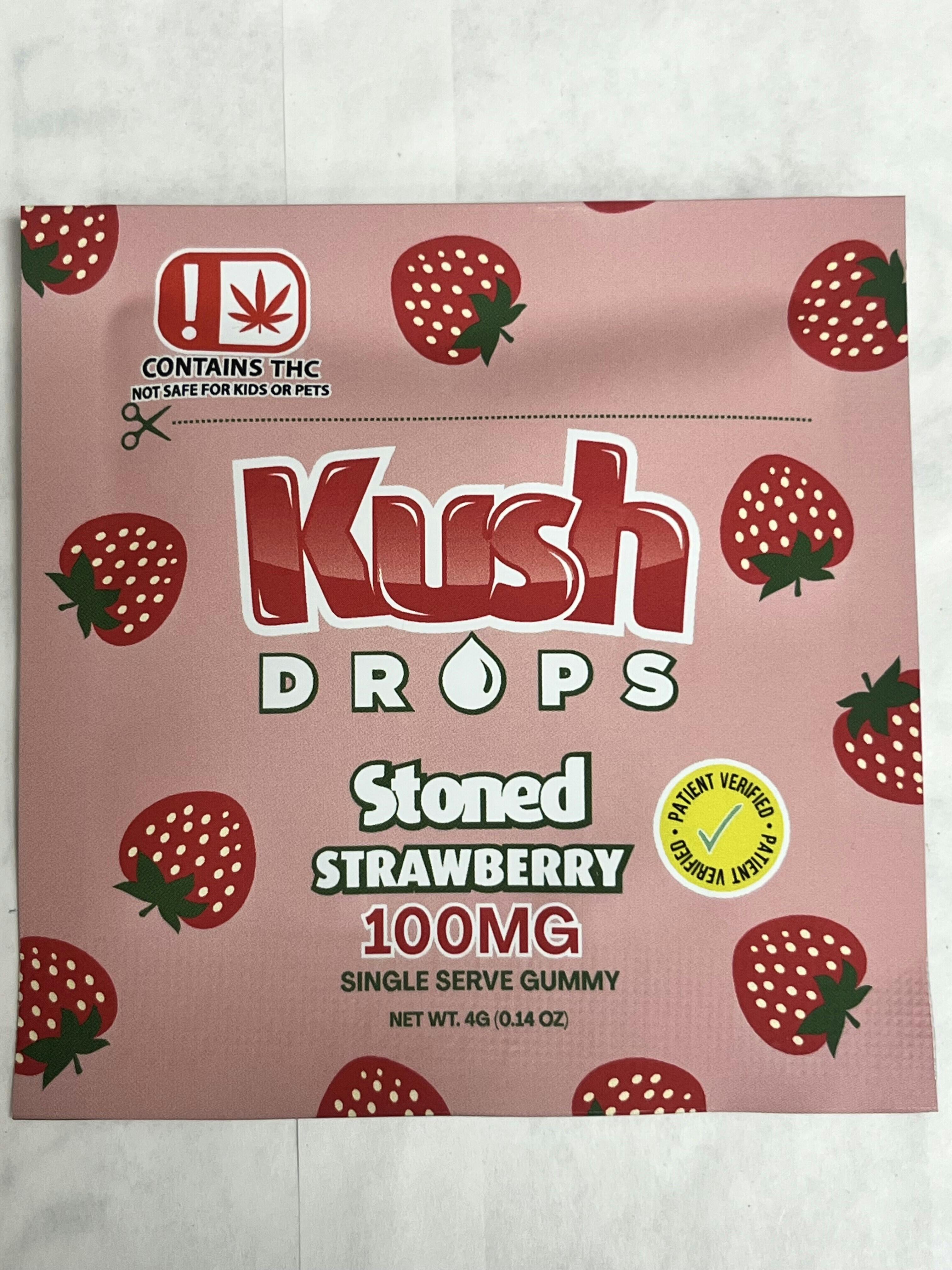Kush Drops - 100mg SINGLES - Stoned Strawberry