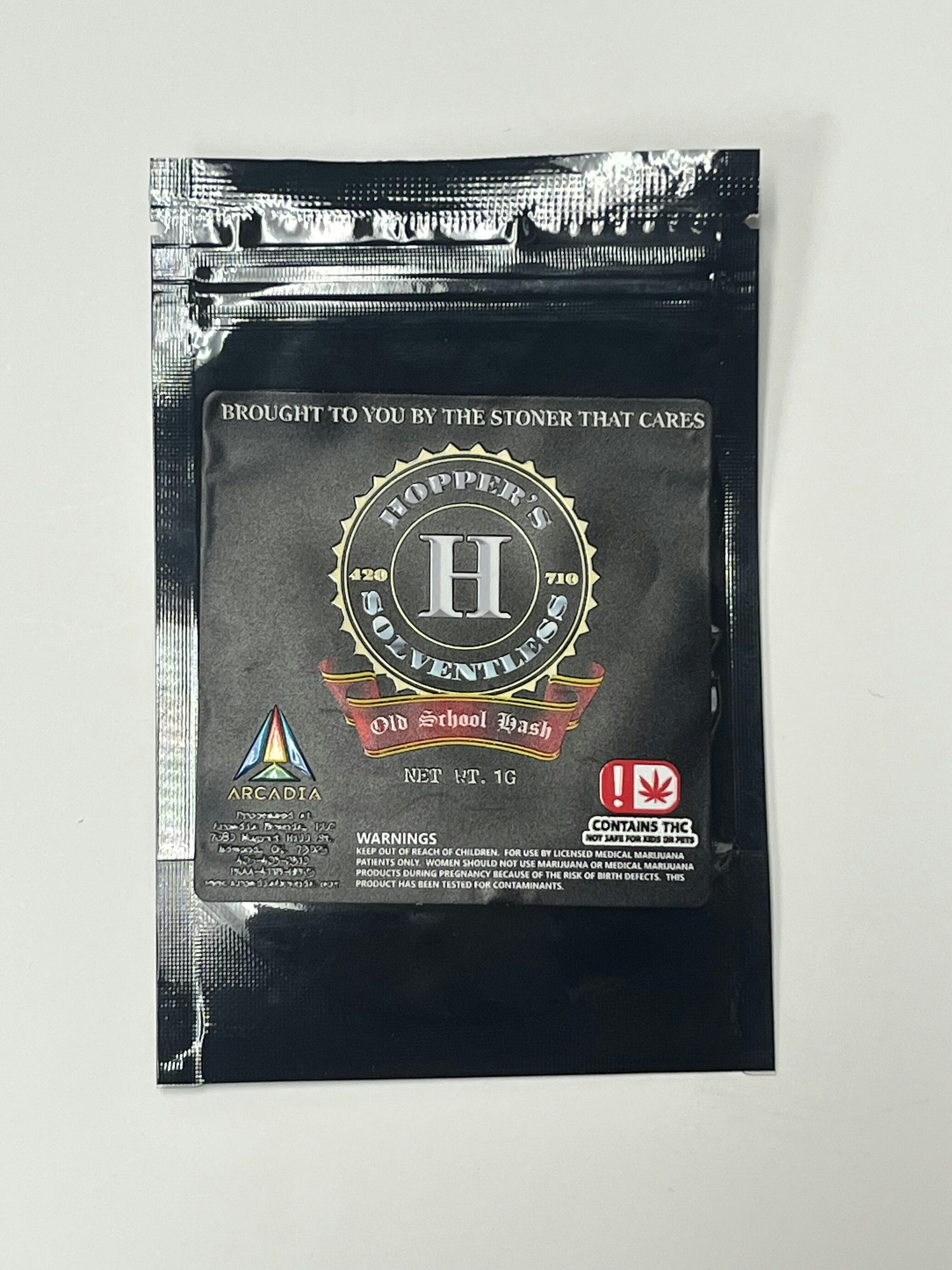 Hoppers Solventless Old School Hash - 1g