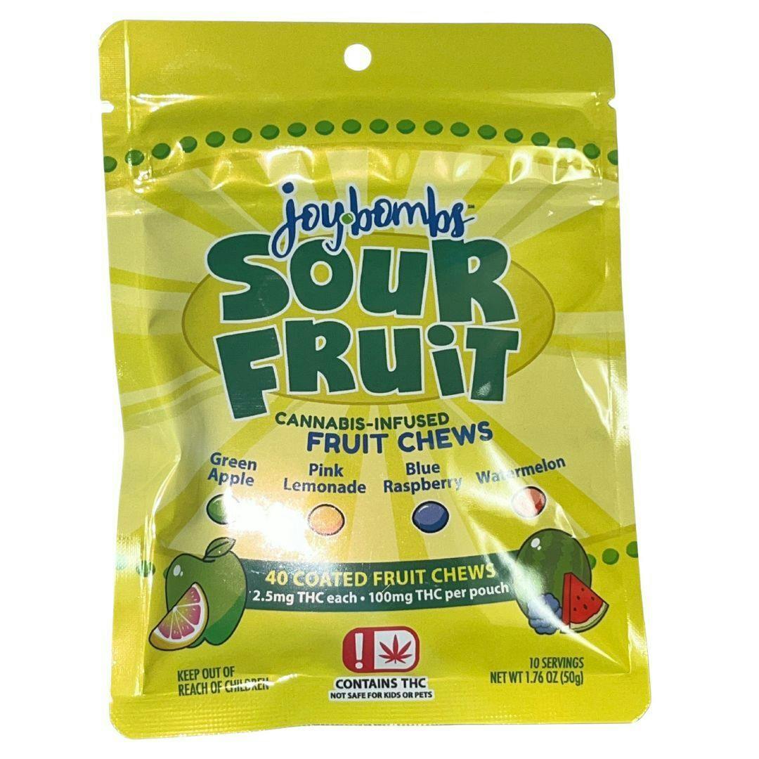 Joy Bombs Sour Fruit - 100mg THC (40pk / 2.5mg THC ea)