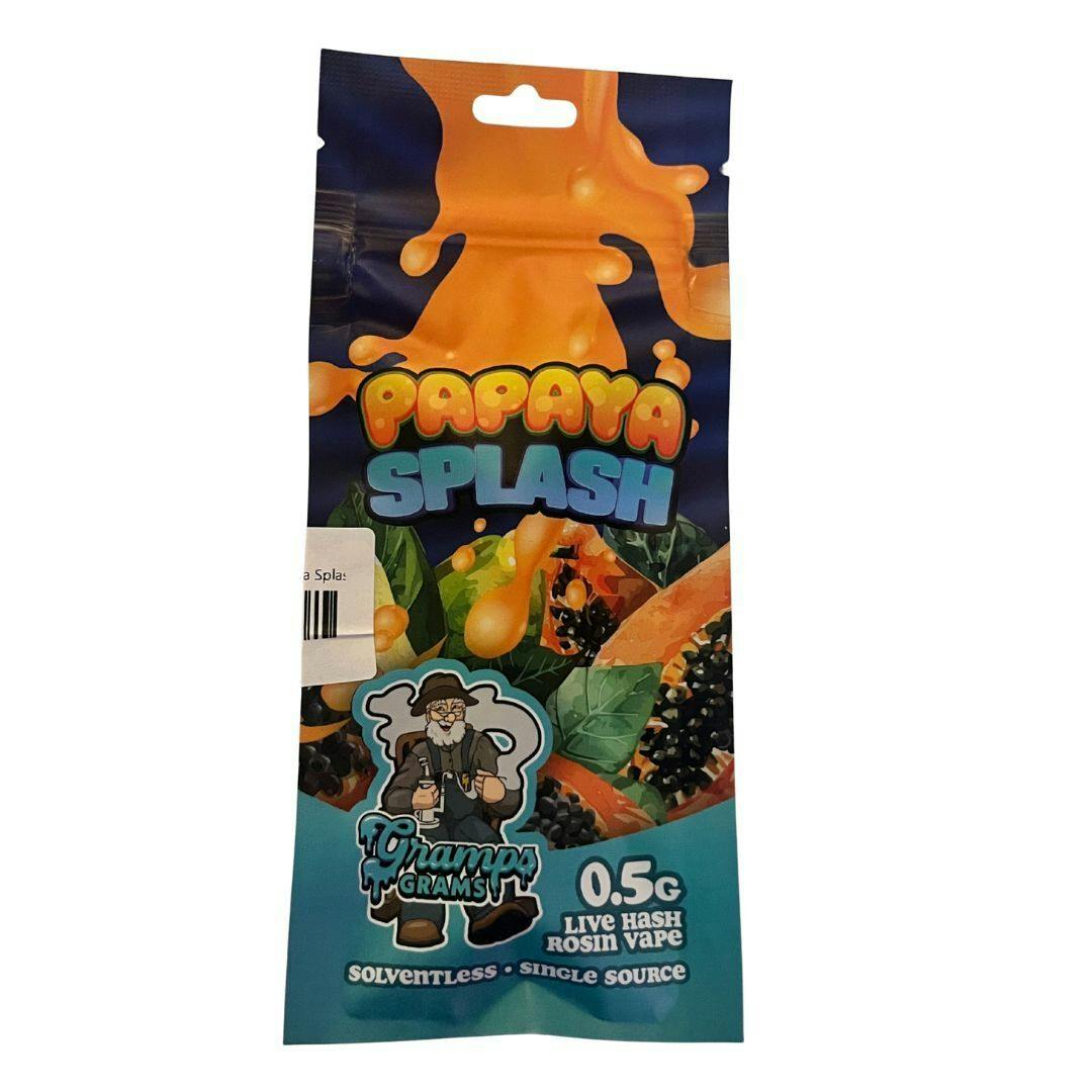 Papaya Splash - 0.5g Live Hash Rosin Tank