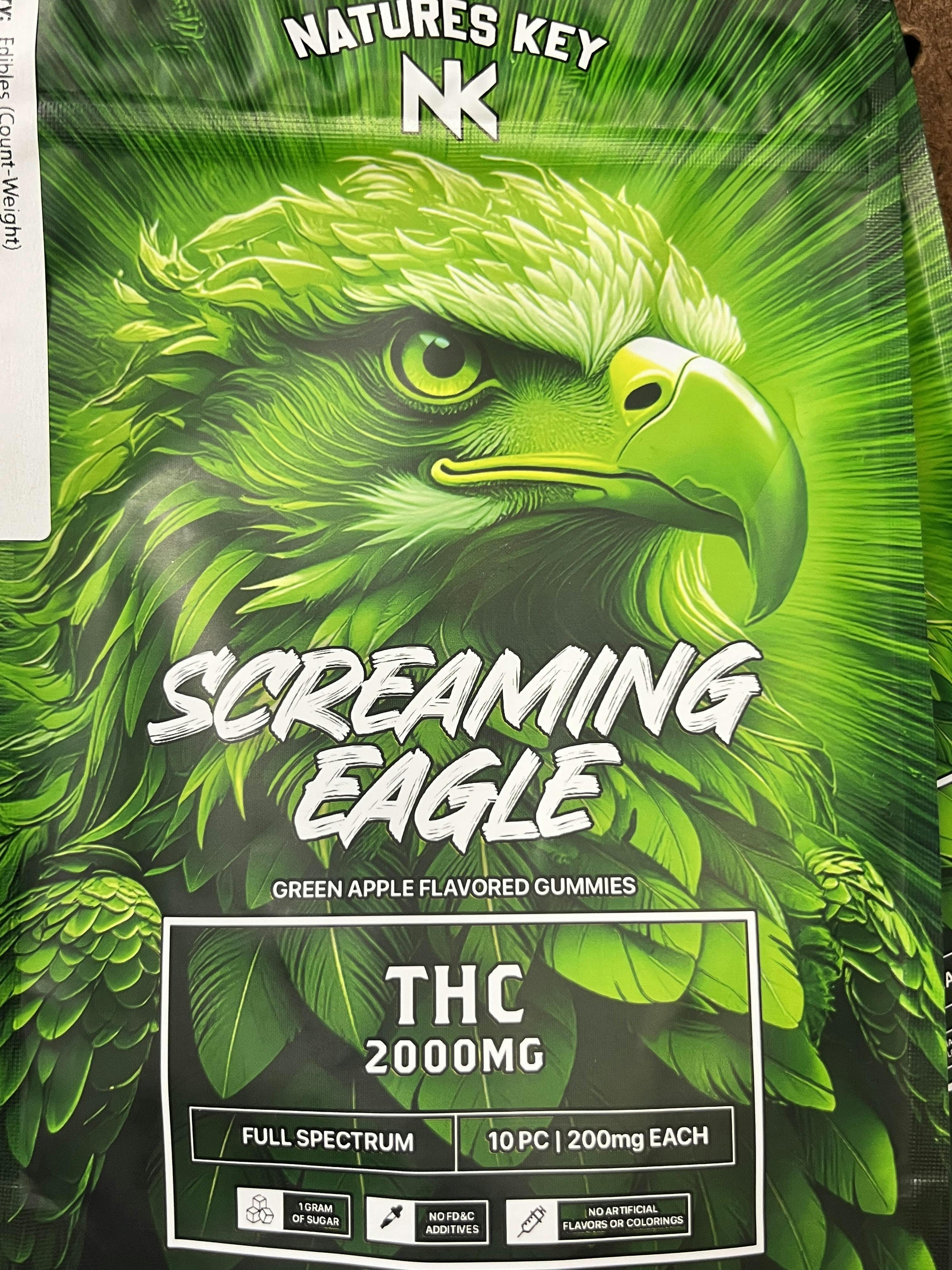 Screaming Eagle - 2000mg - NANO - Green Apple - Hybrid
