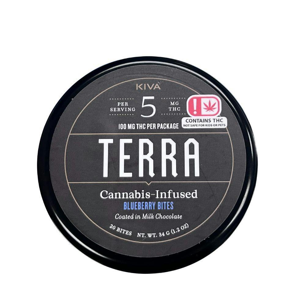 Terra | Milk Chocolate Blueberries | 100mg | 20ct | 5mg/ea