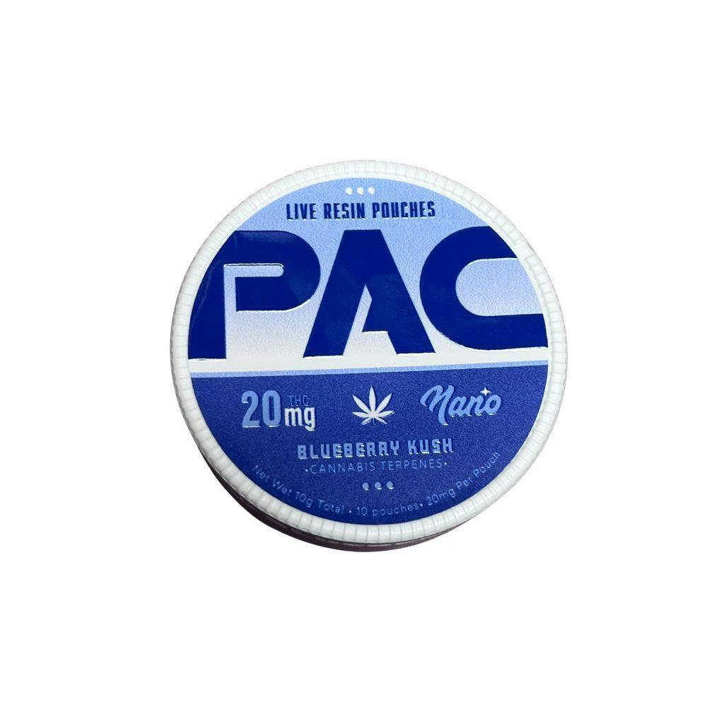 PAC | Blueberry Kush | Nano Live Resin Edibles | 200mg | 10ct | 20mg/ea