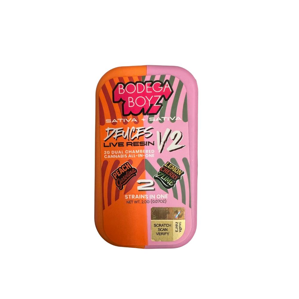 Deuces | Peach Gasolina + Lemon Cherry Zlime | Disposable | 2g (1)