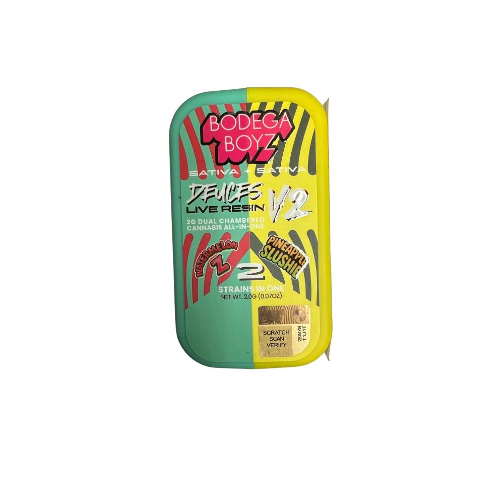 Deuces | Watermelon Z + Pineapple Slushie | Disposable | 2g (1)