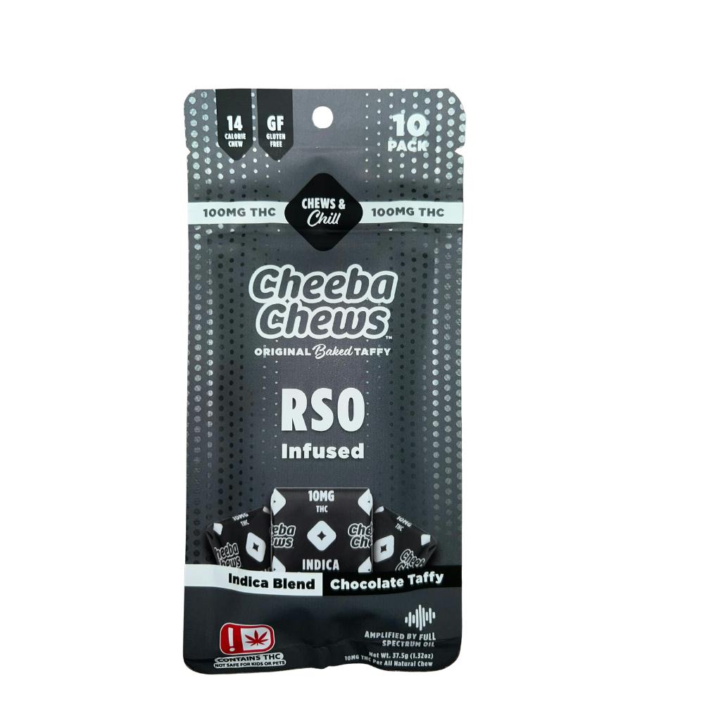 Cheeba Chews RSO Infused Taffy - Indica - 100MG Total - 10 Servings Per Package