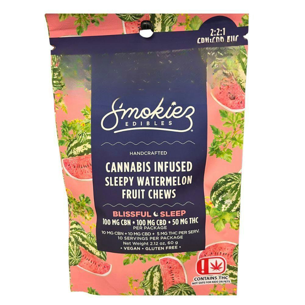 Sleep Sweet Watermelon 2:2:1 CBD:CBN:THC Gummies | 100mg | 10ct | 10mg/ea