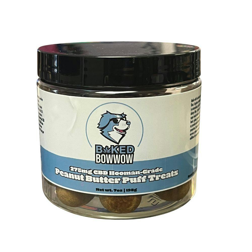 Peanut Butter Puff Dog Treats - 275MG CBD