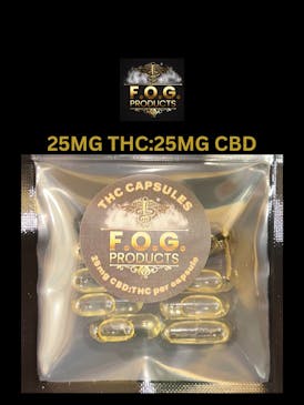 25MG THC:25MG CBD per Capsules