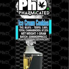 Pharmicated - Vape Cartridges (Disposable) - 2g - Ice Cream Cookies