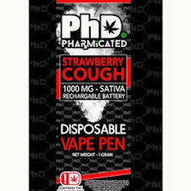 Pharmicated - Cartridge (Disposable) - 1g - Strawberry Cough