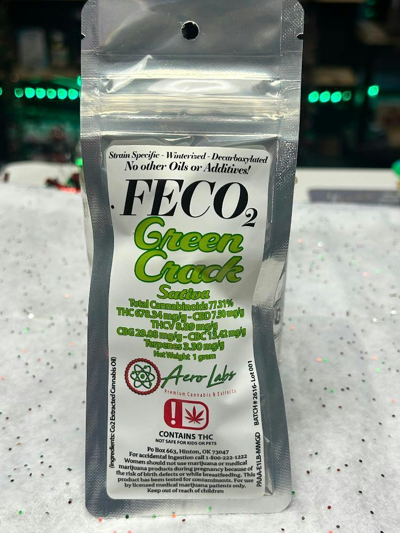 1g FECO - Green Crack - Batch 2616