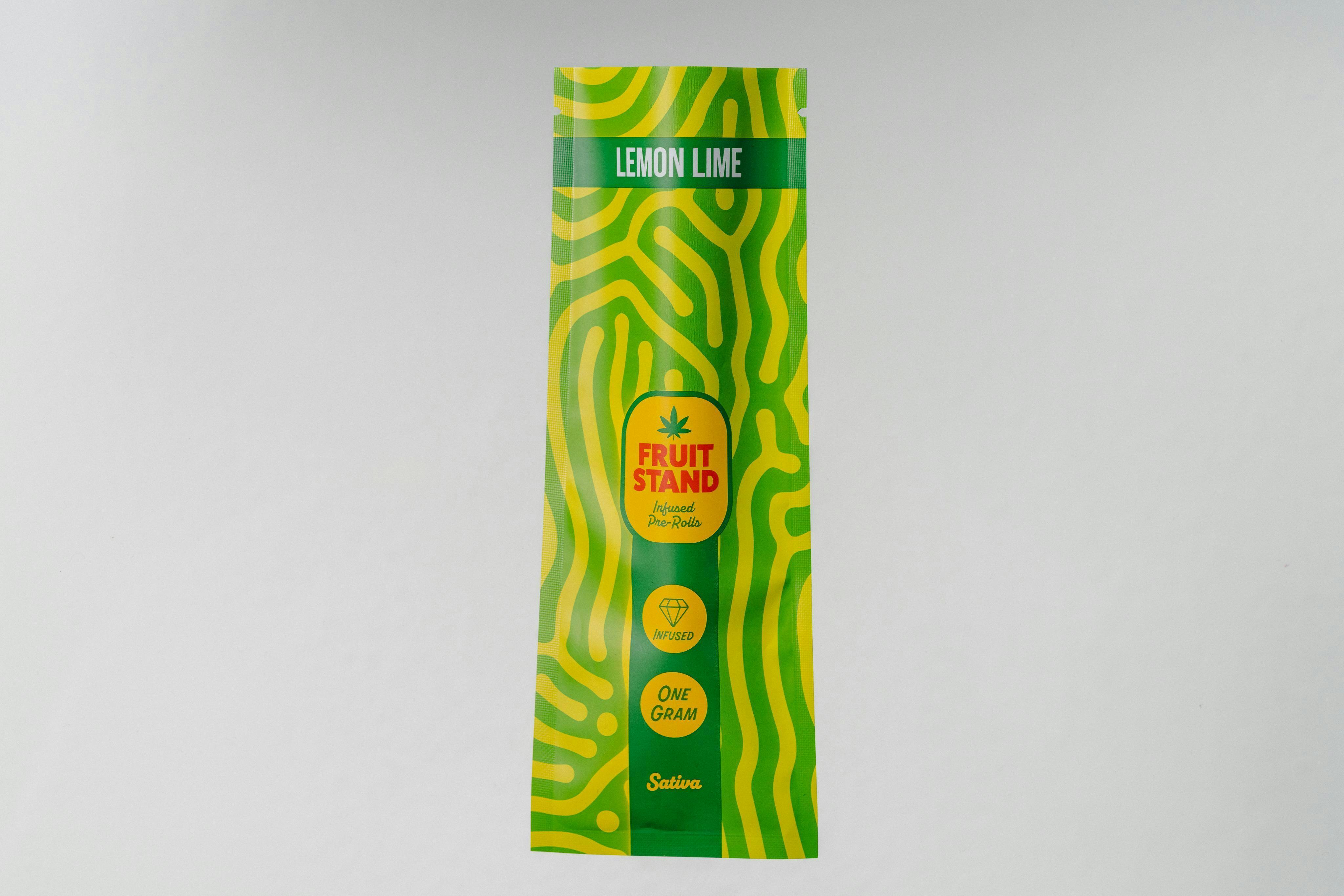 Fruit Stand - Single - Infused Preroll - Lemon-Lime - 1g