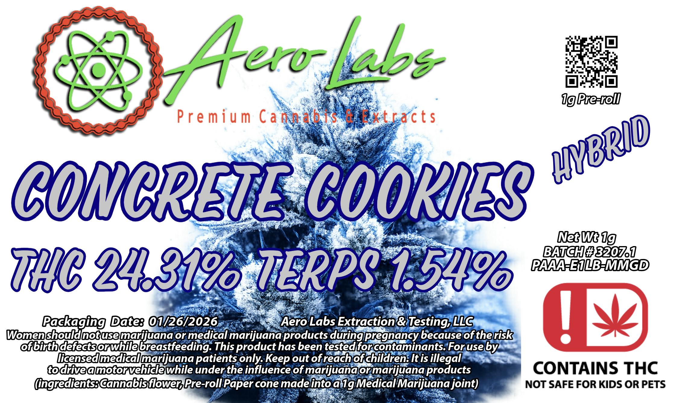 1g Pr - Concrete Cookies - Batch 3207.1