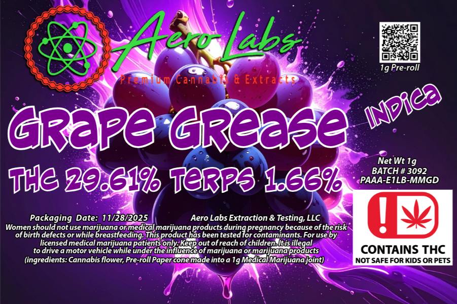 1g Pr - Grape Grease - Batch 3092