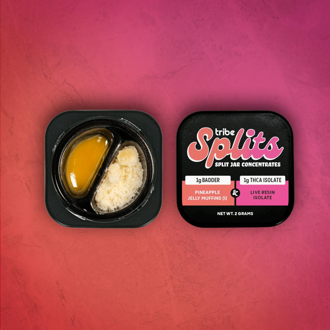Pineapple Jelly Muffins | 1g THCA + 1g Live Badder | Splits Concentrate *