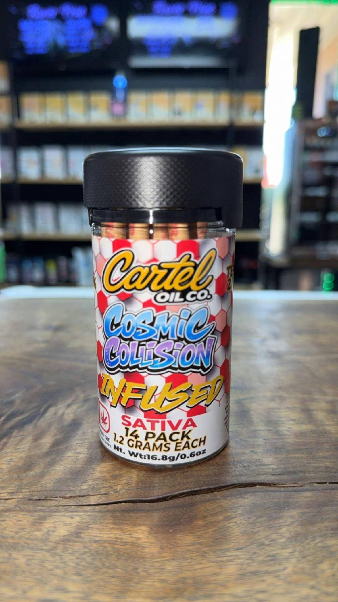 Cartel Oil Co | Infused Pre-Roll Bundle | Sativa | Cosmic Collision | 16.8g