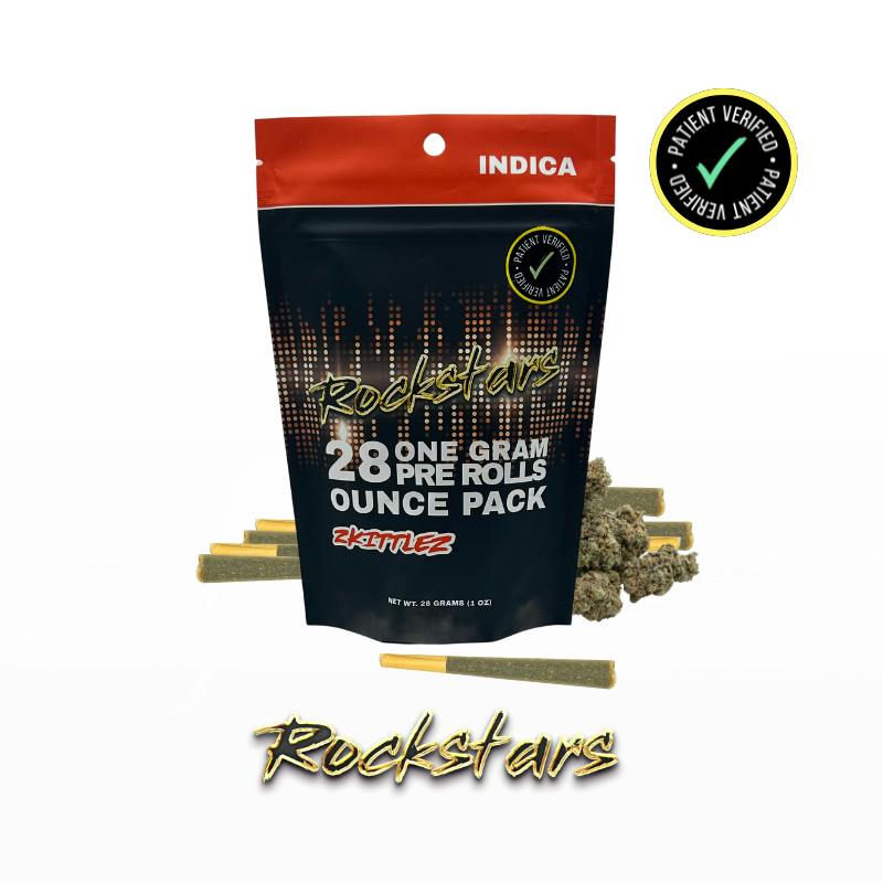 Rockstars | Pre Roll | Indica | Zkittlez | 28g