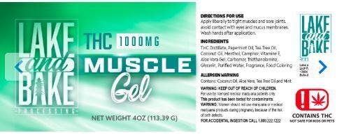 Lake & Bake Muscle Gel 1,000mg