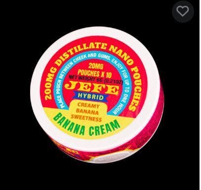 JEFE Nano Distillate Pouches - Banana Cream (Hybrid) 200MG - 10 pack