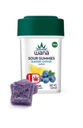 Wana High Dose Classic Sour Blueberry Lemonade 1000mg