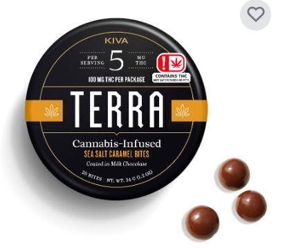 Terra Sea Salt Caramel Bites 100mg