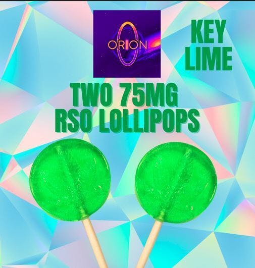 Orion Key Lime Lollipops RSO 150mg