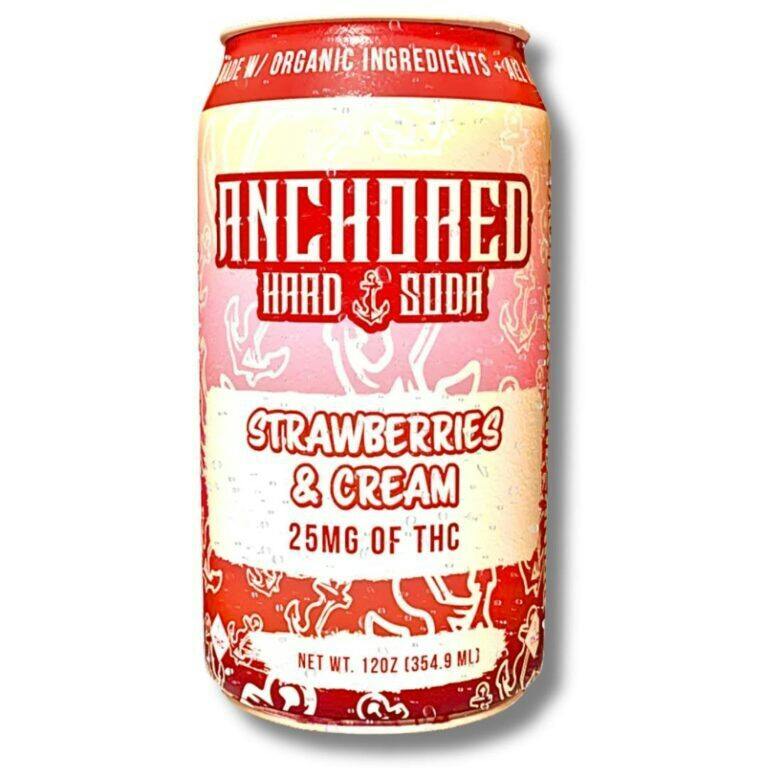Anchored | Strawberries & Cream Hard Soda | 25mg