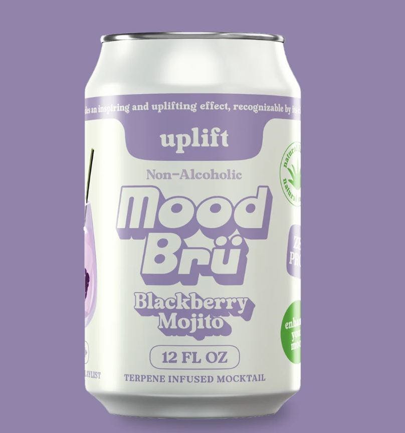 Mood Bru Blackberry Mojito Non-Alcoholic Mocktail 12oz