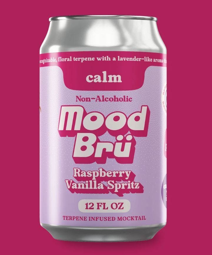 Mood Bru Raspberry Vanilla Spritz Non-Alcoholic Mocktail 12oz