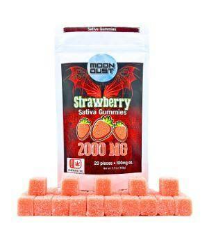Moon Dust Strawberry Gummies 2,000mg