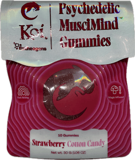 Koi Psychedelic muscimind gummies Strawberry Cotton Candy