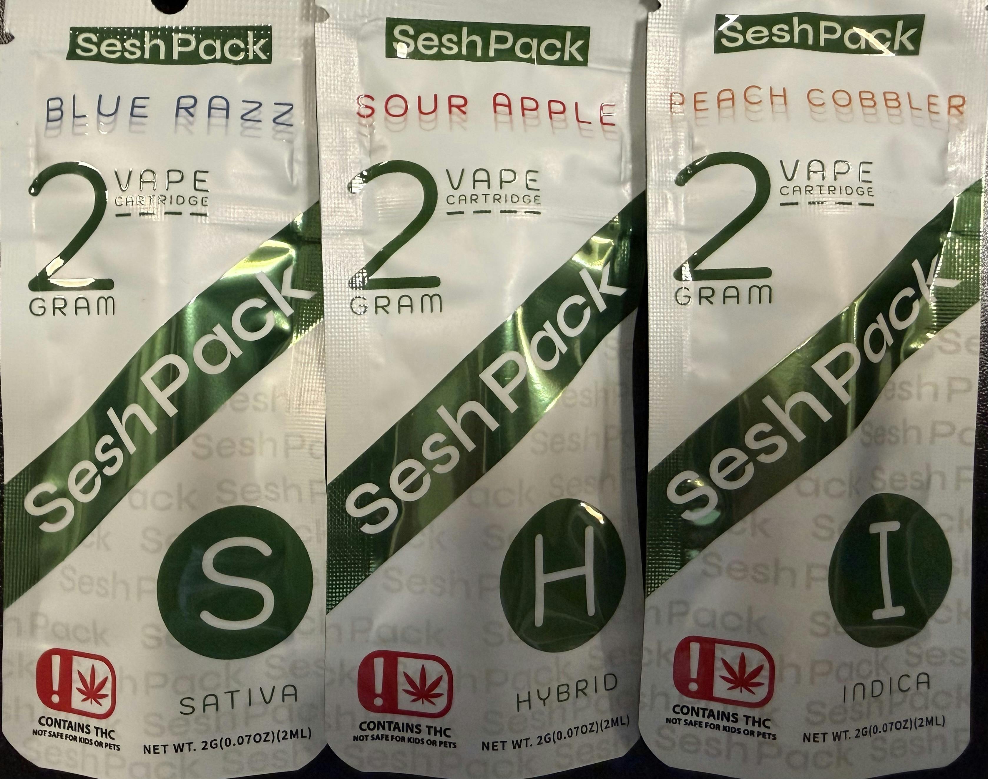 Sesh Pack - 2G 510 Cart- Blue Razz