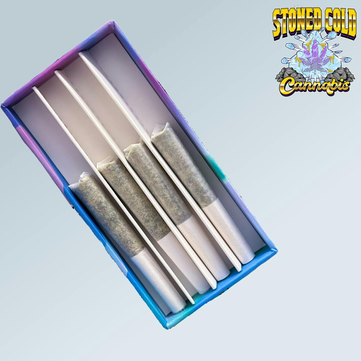 Stoned Cold Cannabis | Indian Gold | Infused Joints | 0.5g | 4pk by Stoned Cold Cannabis