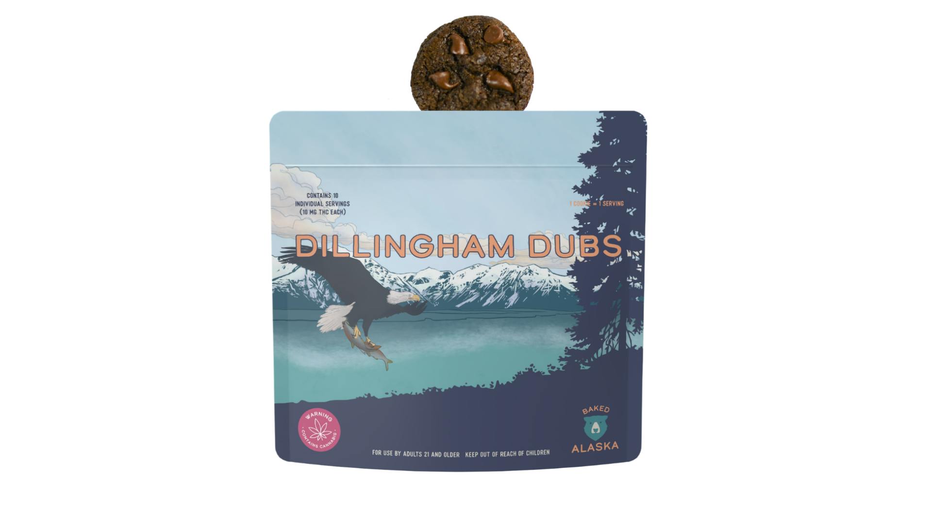 Dillingham Dubs - Double Chocolate Chip Cookies | 100mg Edible