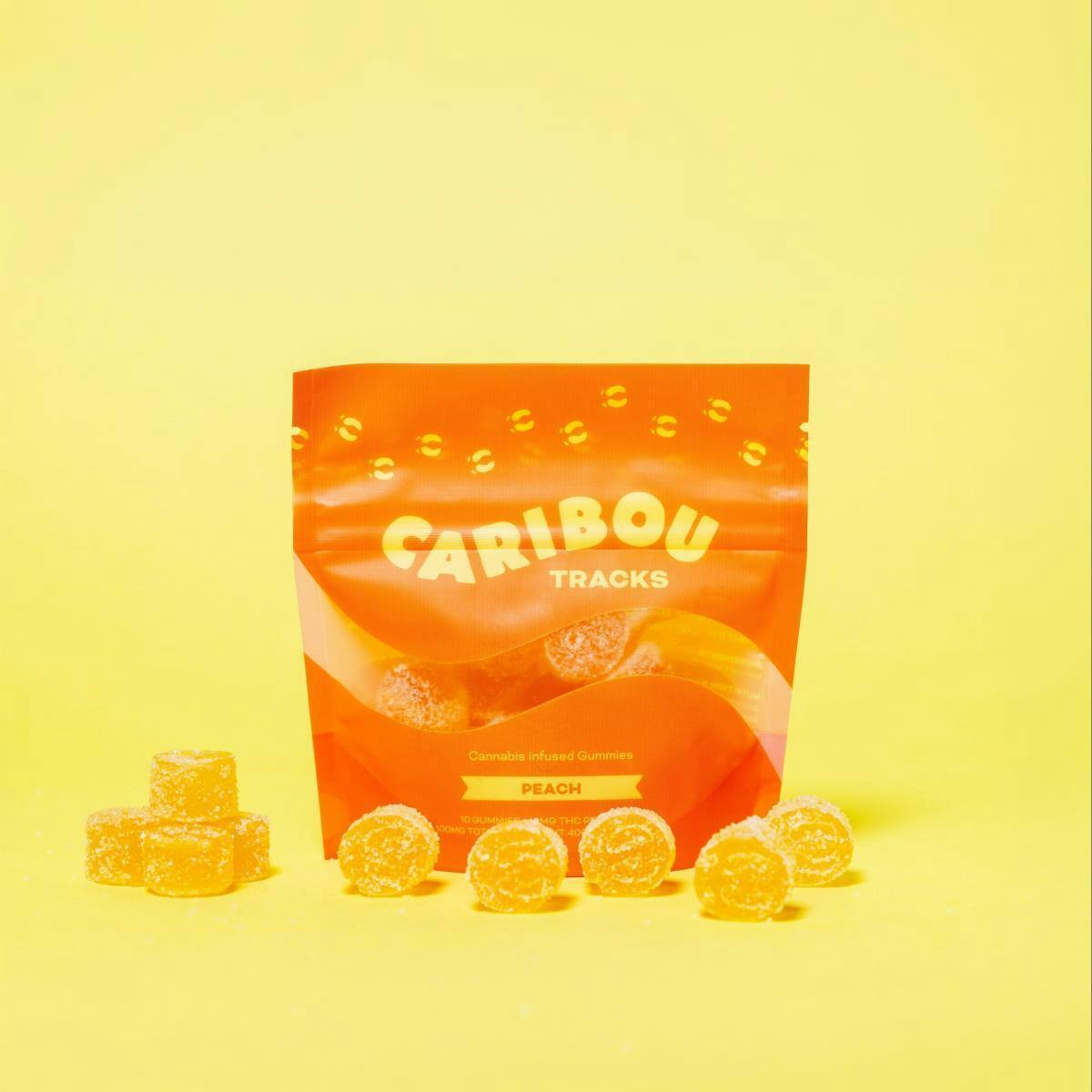 Caribou Tracks - Peach | 100mg Edible