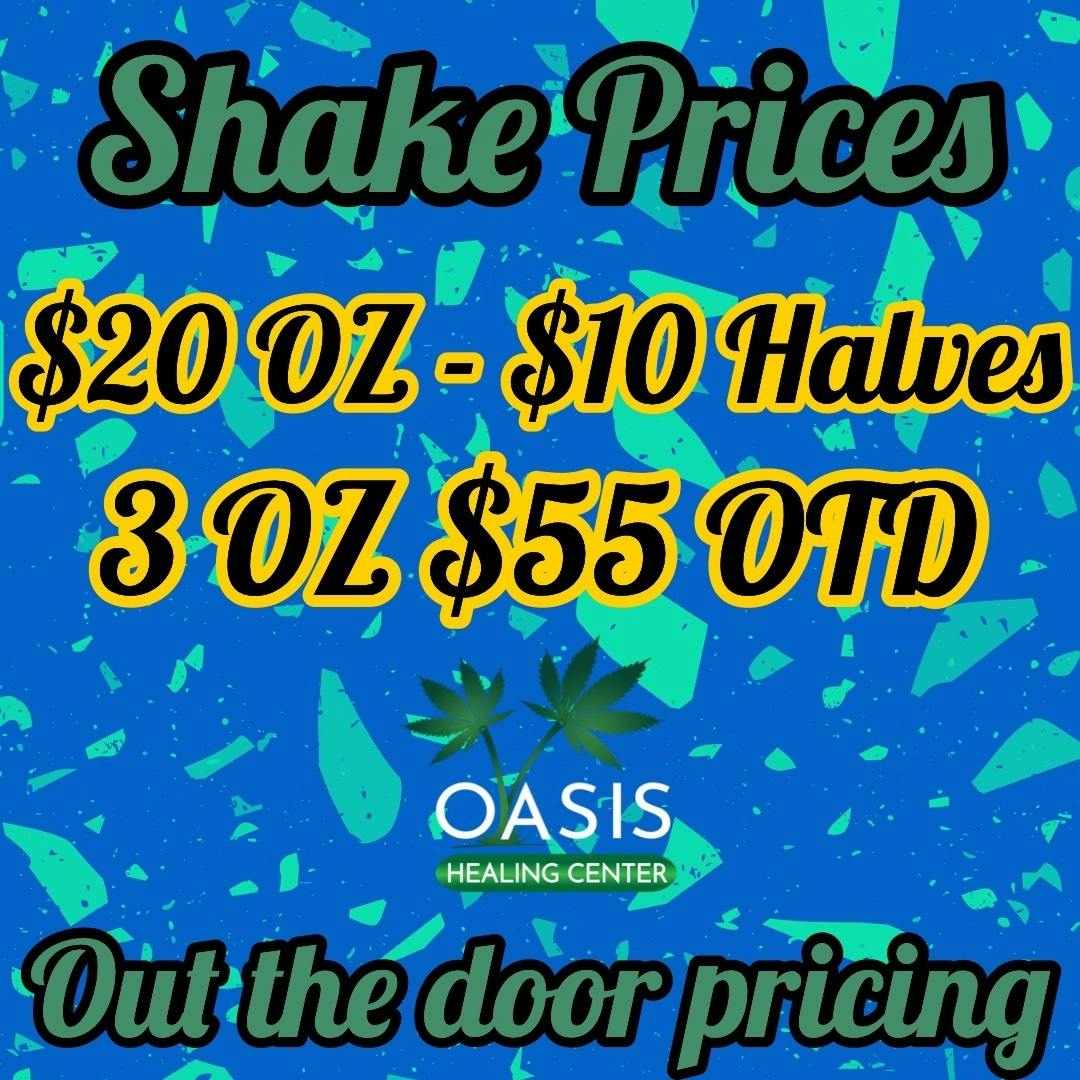 SHAKE (TAX INCLUDED) *CALL FOR STRAINS*