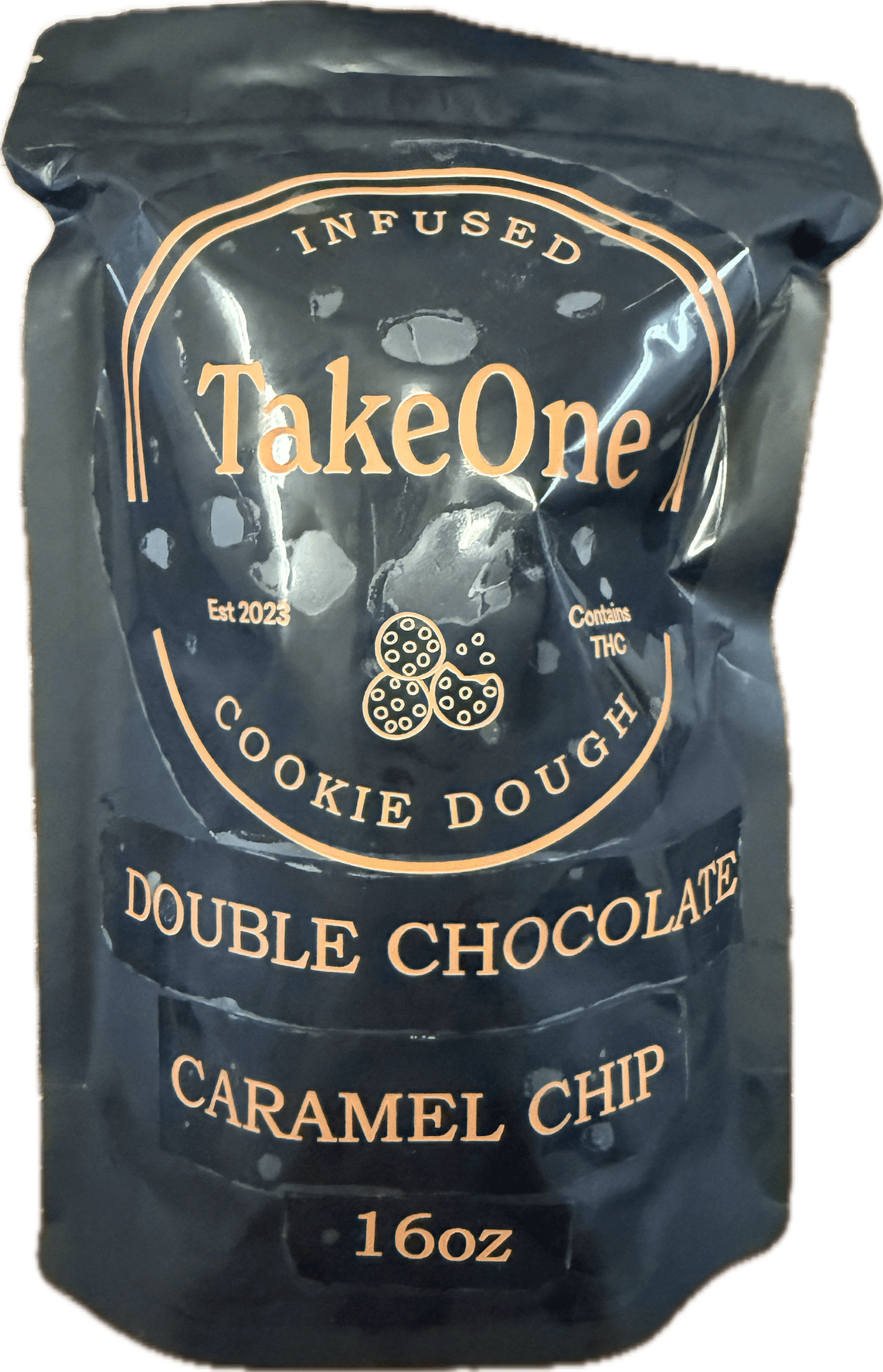 TAKEONE 700MG DOUBLE CHOCOLATE CARAMEL COOKIES