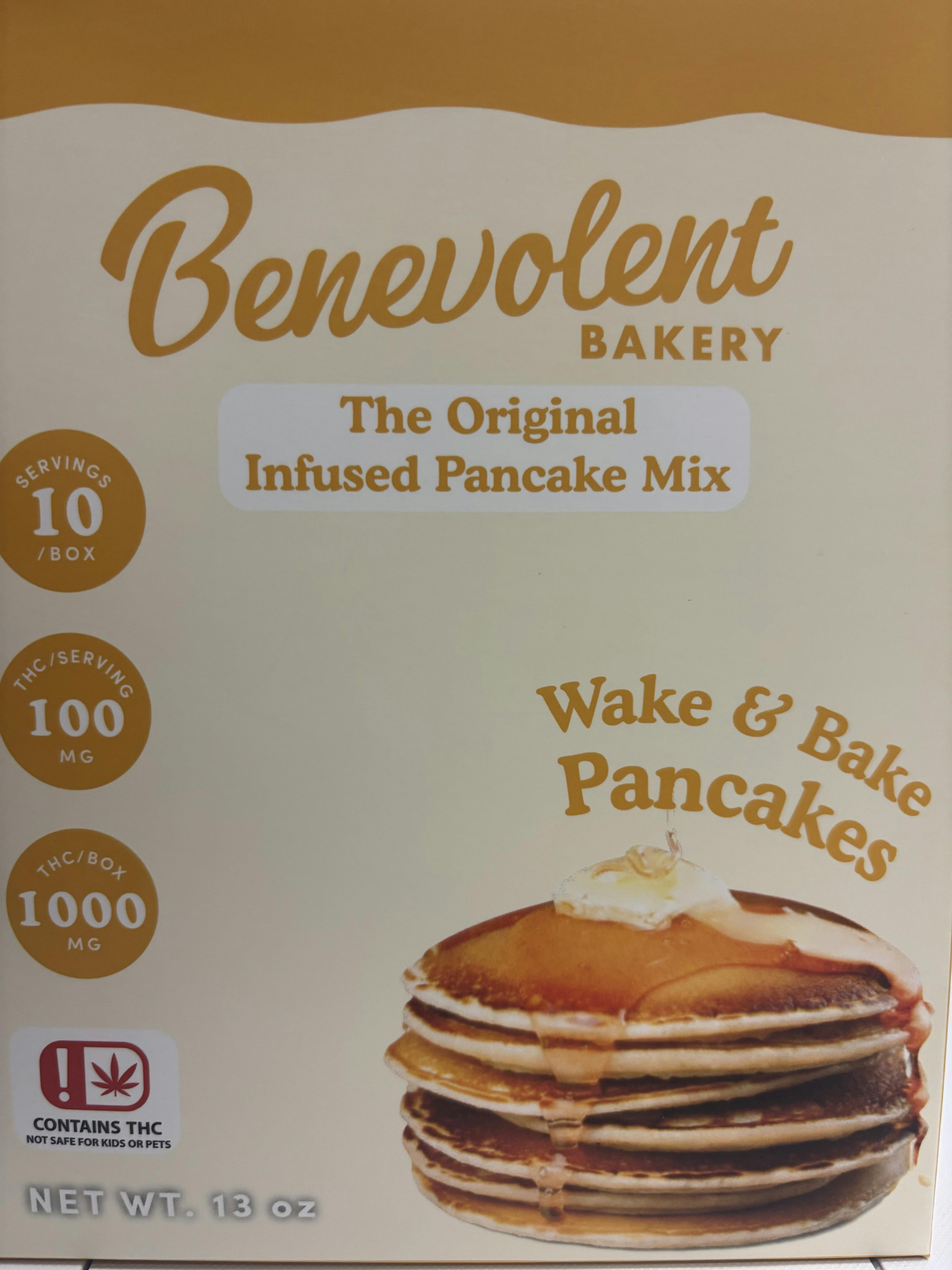 Benevolent Bakery - 1000mg Take and Bake Infused Pancake Mix