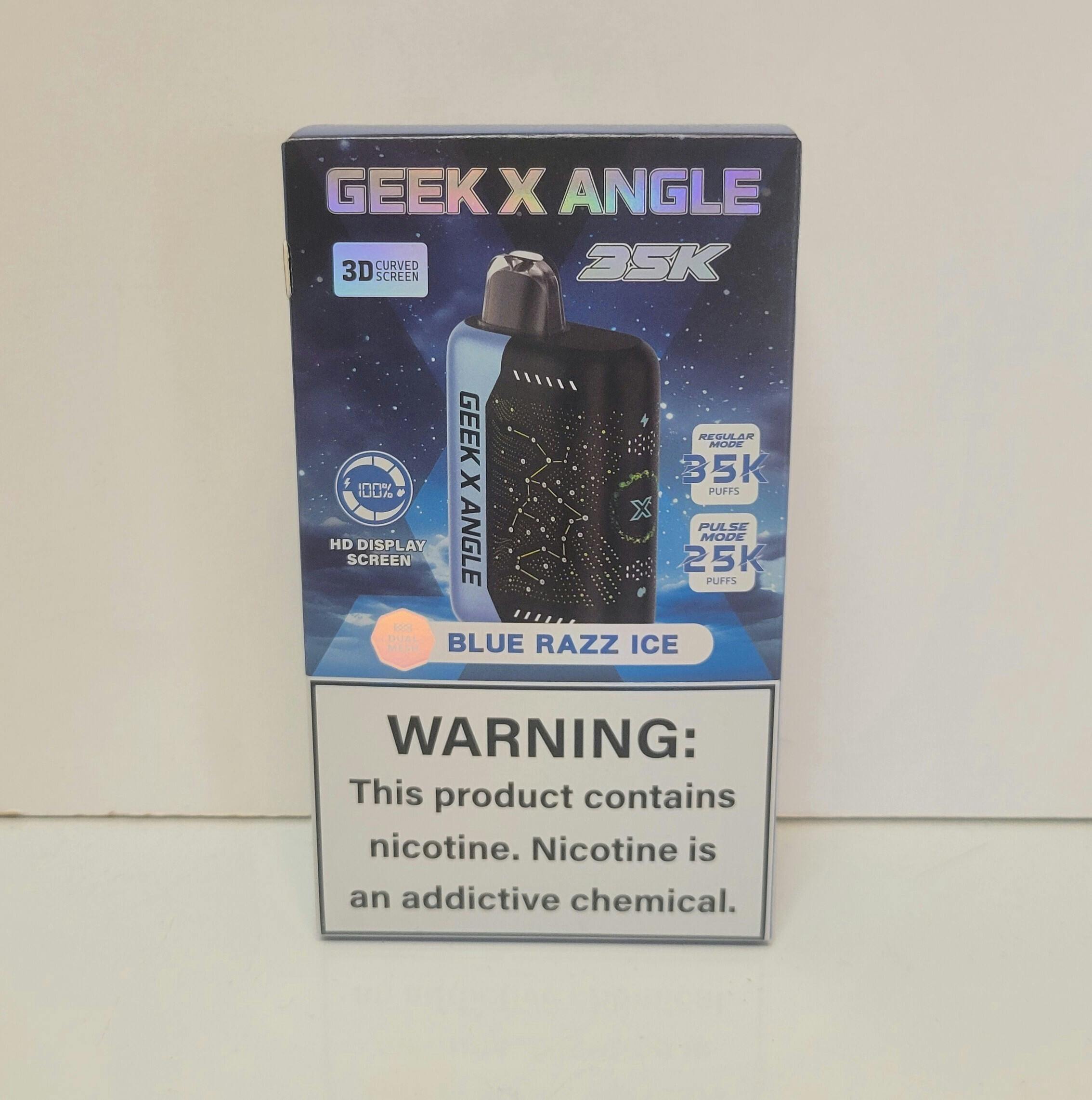 x Angle - Blue Razz Ice Nicotine Vape - 35k Puffs