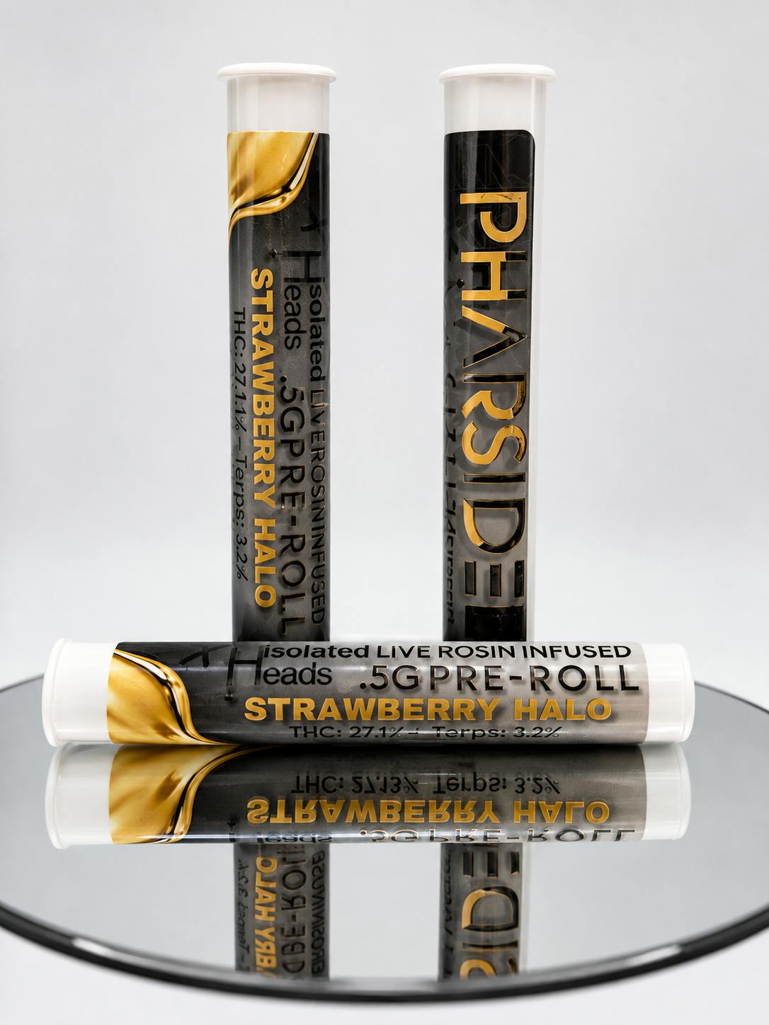 PharsidexIsolated Heads - Live Rosin Infused Pre-roll - Strawberry Halo .5g