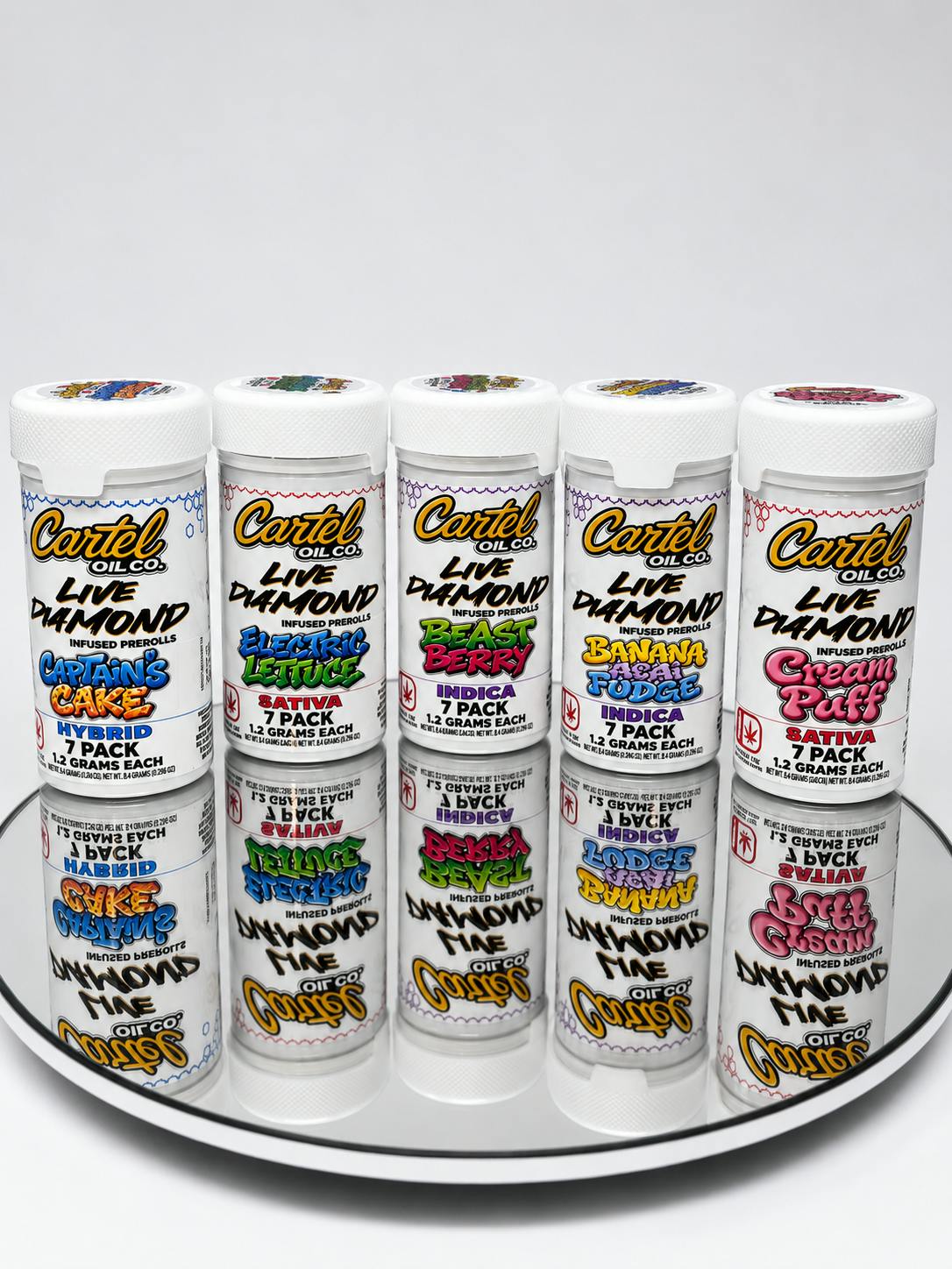 Cartel Oil Co | Diamond Infused Pre-Roll | Sativa | Heisenberg Kush | 8.4g