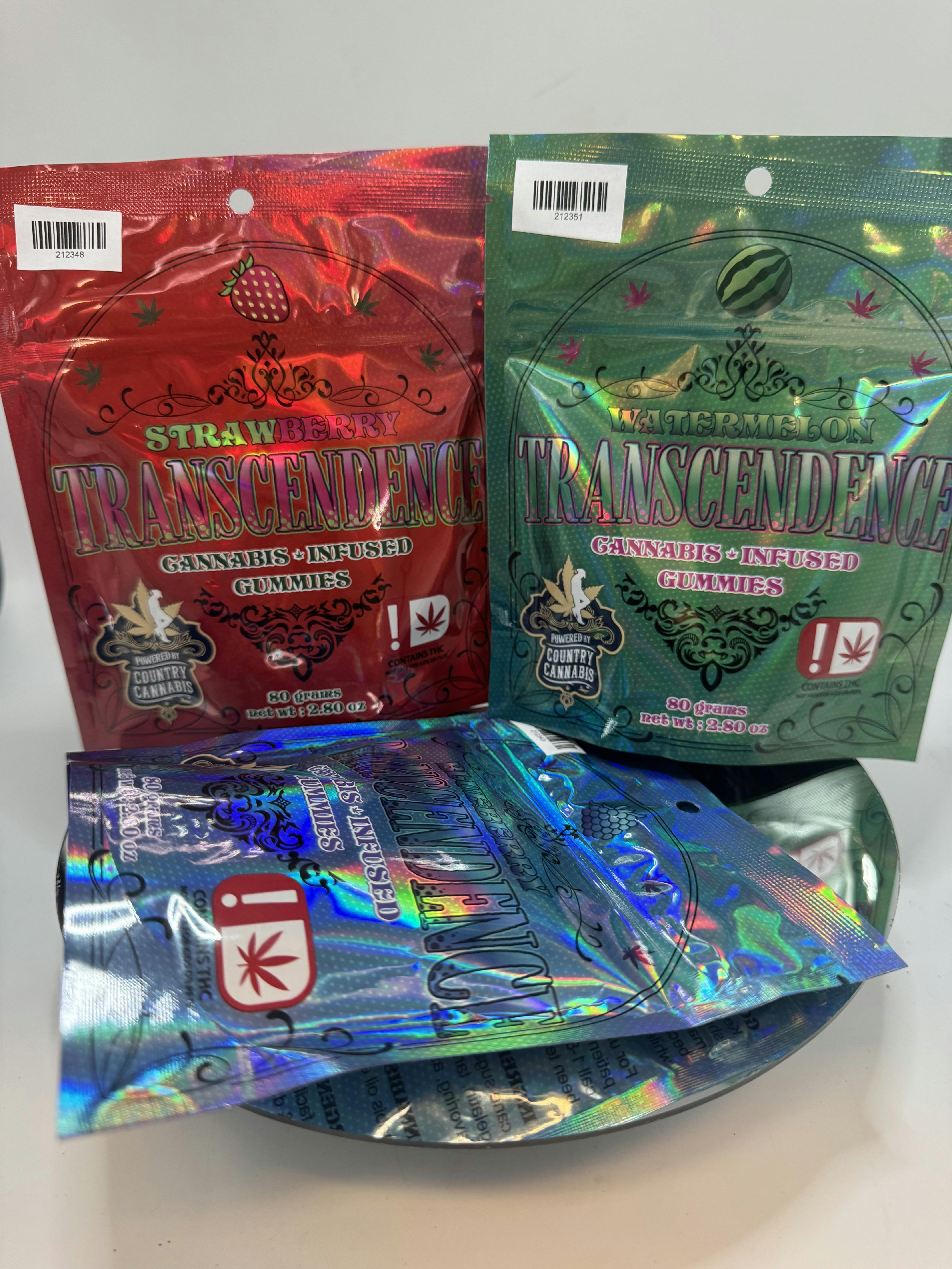 Transcendence Peach 1000mg Gummies