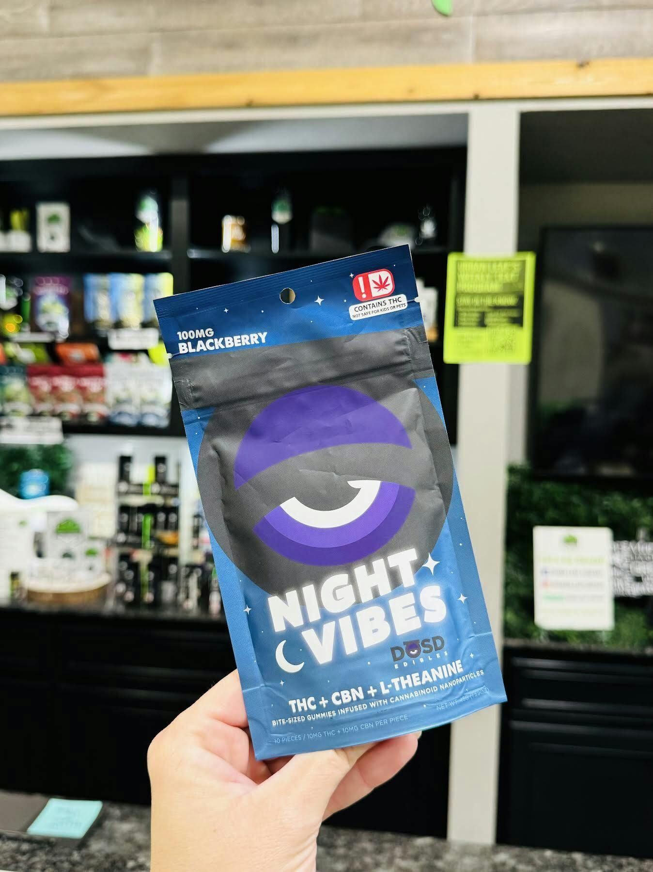 NIGHT VIBES - Blackberry CBN + L-Theanine - 100mg